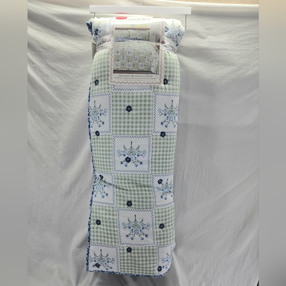 Gunne Sax by Jessica McClintock Floral Ruffle Quilt Set King 102"X86" New - Picture 4 of 4